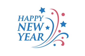 lettering happy new yea vectors art