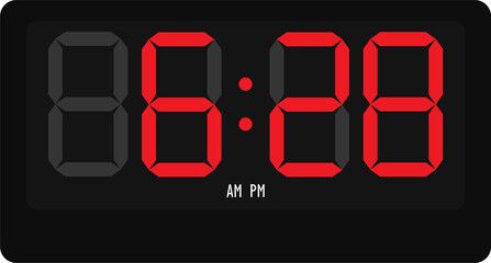 6 : 28 Digital clock