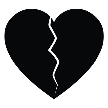 recommend clip art: heartbreak broken heart or divorce icons