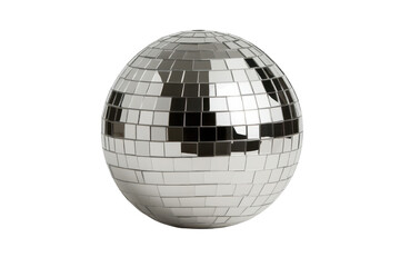 Disco ball on white isolated background.