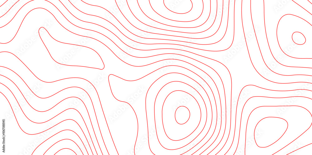 Poster abstract design with seamless pattern with lines topographic map. geographic mountain relief. retro 