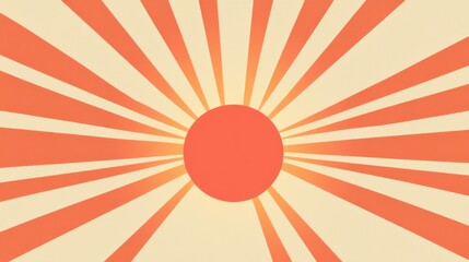 Vibrant Sunburst Pattern with Radiating Lines