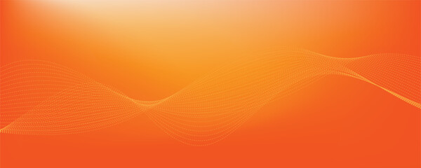 abstract orange gradient background with waves