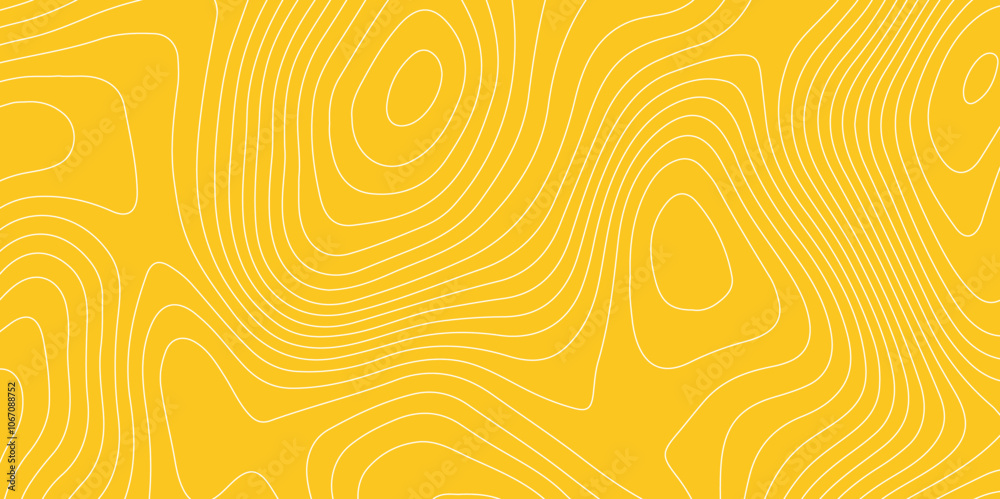 Poster abstract design with seamless pattern with lines topographic map. geographic mountain relief. retro 