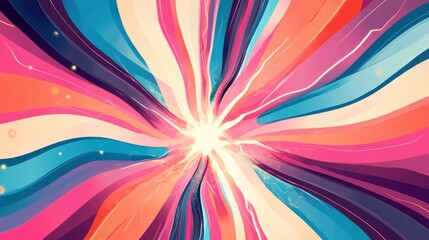 Fototapeta premium Vibrant Abstract Swirls of Colorful Light