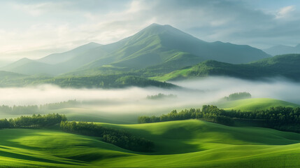 Fototapeta premium Absolutely stunning scenery, healing, beautiful, dreamlike, extremely beautiful, exquisite details, ultra-high-definition quality, ultra-high resolution, masterful photography.