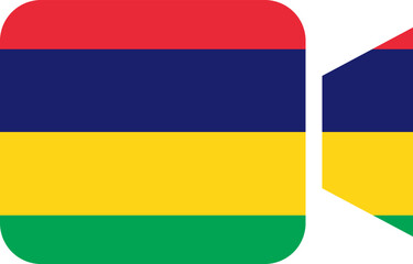 Mauritius flag on Video Call