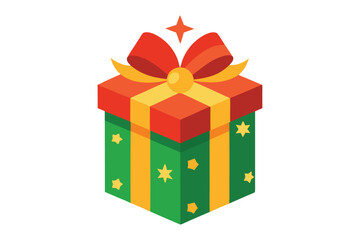 Christmas Gift Box  vector illustration, Christmas Gift Box Vector