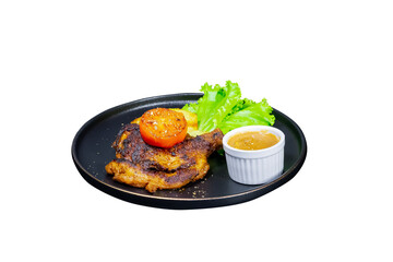 Grilled Chicken with Mushroom Sauce and Crispy Fries – Gourmet Comfort Food