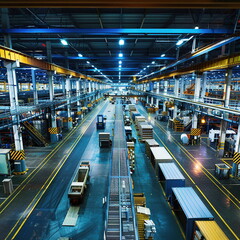 Fototapeta premium future manufacturing sector wide view