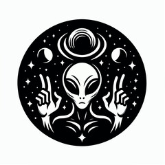 allien logo illustrated
