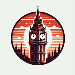 big ben logo illustration