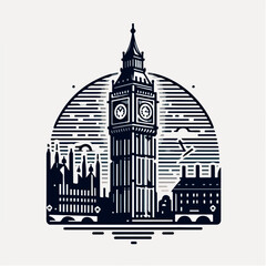 big ben logo illustration