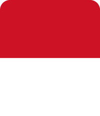 Naklejka premium Indonesia Flag On White Board