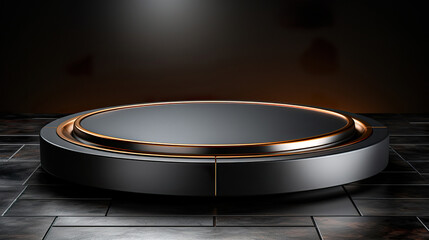 Elegance and Sophistication: The Matte Black Podium for Premium Display