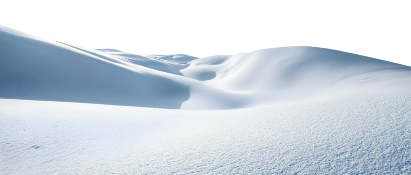 Snowy hills landscape