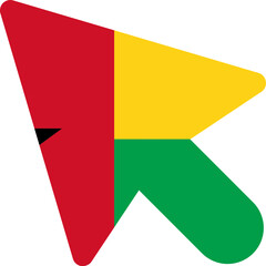 Guinea-Bissau Flag On Curser