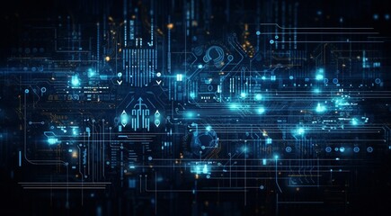 Fototapeta premium abstract background, circuit board background, abstract technology background, full hd colored technology wallpaper, technology colors