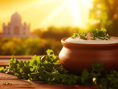A traditional clay pot filled with smooth Amul Masti Dahi