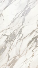 Obraz premium Elegant white marble surface with delicate gray veining patterns, enhancing a sophisticated aesthetic.