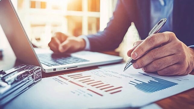 A group of real estate agents engaged in a meeting at a modern office, networking and sharing ideas, with a sleek laptop displaying property listings on the table, shot in professional lighting