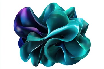 Fototapeta premium Vibrant 3D Stylized Illustration of Seaweed