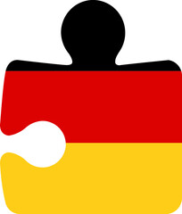Germany flag on Puzzle icon