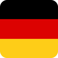 Germany Flag Square Icon