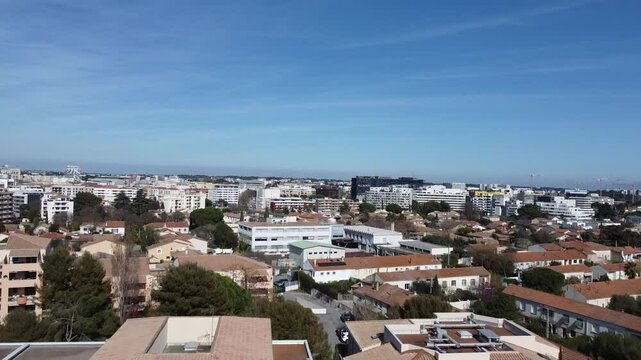 Panorama City of Montpellier, 4K MTP City View Drone