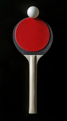 Red balls bouncing near a black net on a dark background during a sports activity indoors