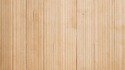 Naklejka premium Beige corrugated cardboard texture with vertical lines, perfect for rustic packaging and background designs.
