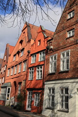 Obraz premium Blick in die Altstadt von Lüneburg in Niedersachsen