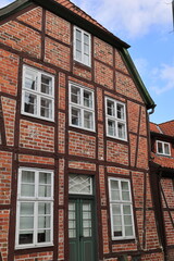 Blick in die Altstadt von Lüneburg in Niedersachsen