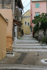 Charming Narrow Streets and Historical Old Town Buildings on a Greek Island: Full of Character and Timeless Beauty