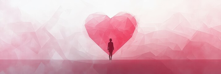 A wallpaper of soft pink, red, and blush hues for AIDS posters, Valentine’s cards, New Year, banners, web pages, posters, and Valentine's cards.