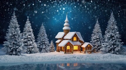 Fototapeta premium Winter Christmas Tree home