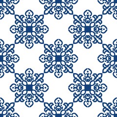 Ikat seamless pattern, geometric design, motif ethnic handmade, Ikat ethnic tribal, boho colors seamless wallpaper. Ethnic Ikat abstract background art,