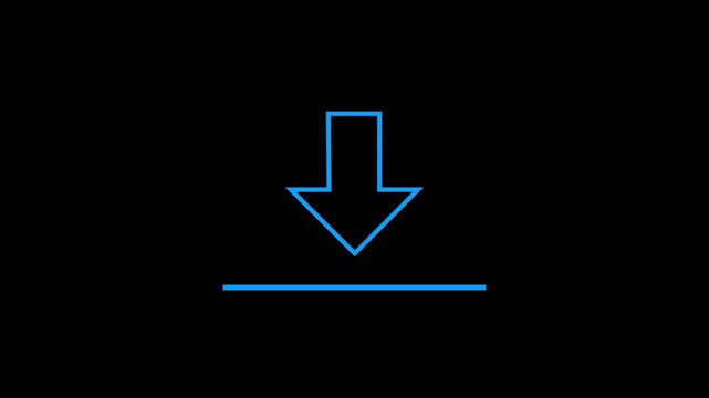download button icon. Download with arrow icon.