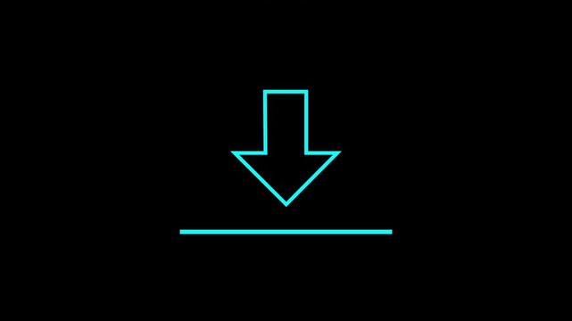 download button icon. Download with arrow icon.
