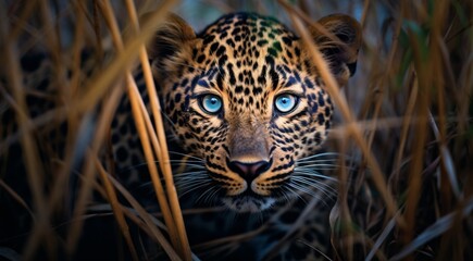 Fototapeta premium wild animal close-up, wild animal in wild nature, close-up of wild beautiful animal in the nature