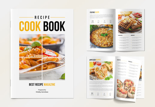 Cooking Recipe Book Magazine Layout