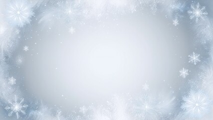 Blue Snowflake Winter Wonderland Christmas Background