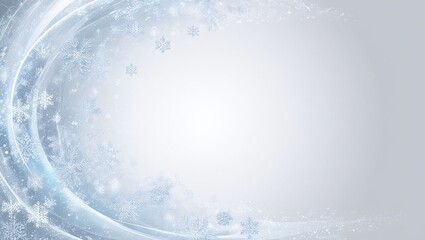 Blue Snowflake Winter Wonderland Christmas Background