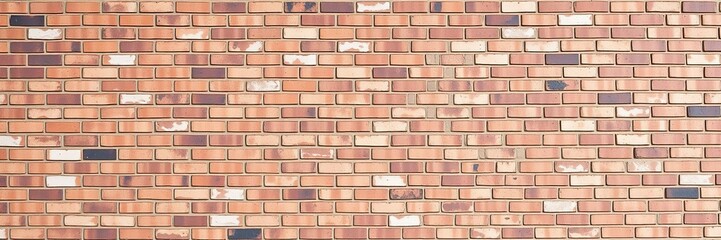 Focus on a single point on an otherwise blank brick wall, highlight, clean lines, empty wall