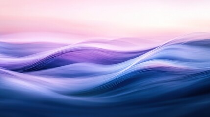 Naklejka premium Soft Pastel Waves with Gradient Effect.