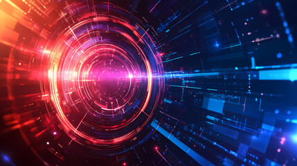 Abstract science fiction futuristic background. Futuristic. Illustration