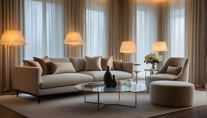 Fototapeta premium modern living interior