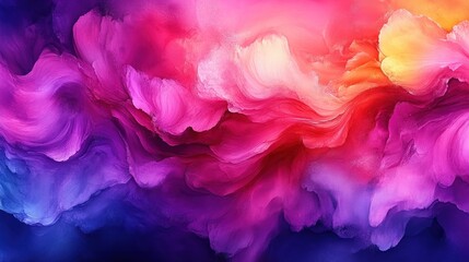 Fototapeta premium Abstract colorful wavy texture background with vibrant pink, purple, and yellow hues.