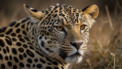 Obraz premium close up of leopard
