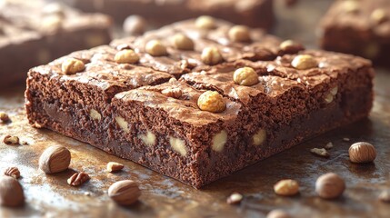 Indulge in decadent chocolate hazelnut brownies perfect for any occasion